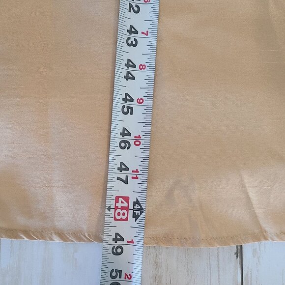 Lulus Gold Plunge Neck Bow Midi Day Dress Elegant NEW Medium Wedding Prom - Picture 8 of 9